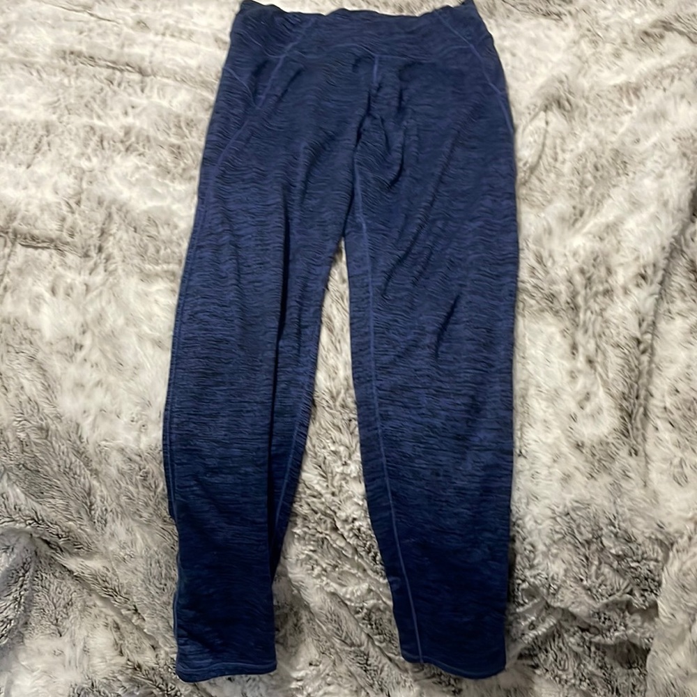 Blue thermal leggings